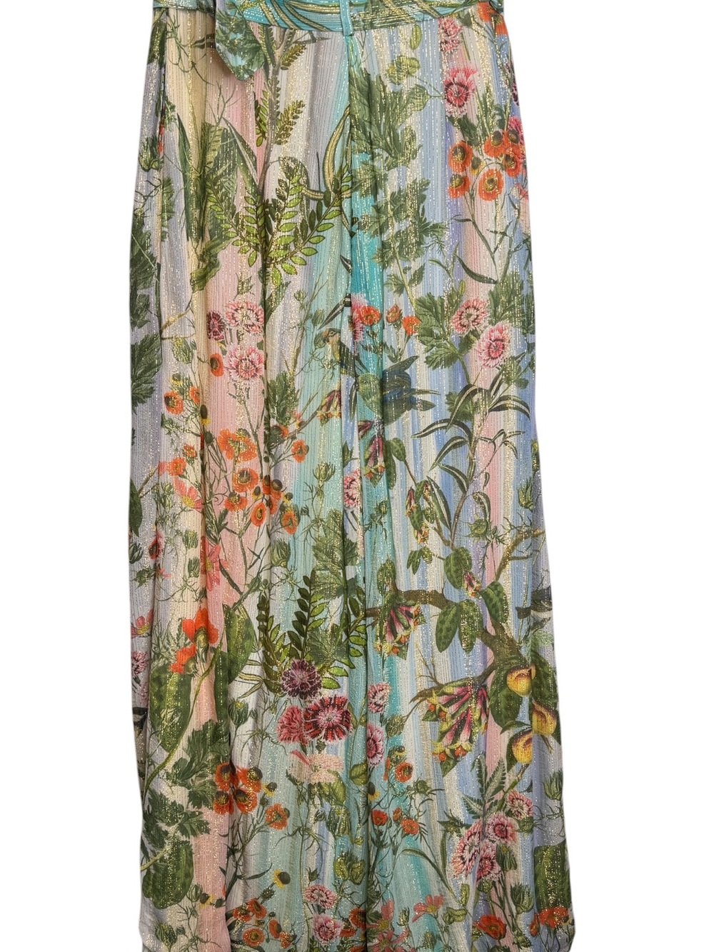 Just Bellina Wide Leg Ava Bolero Multicolored Floral Metallic Pants Small Beach - Picture 7 of 15